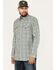 Image #2 - Moonshine Spirit Men's Rough Patch Plaid Snap Western Shirt, Cream, hi-res