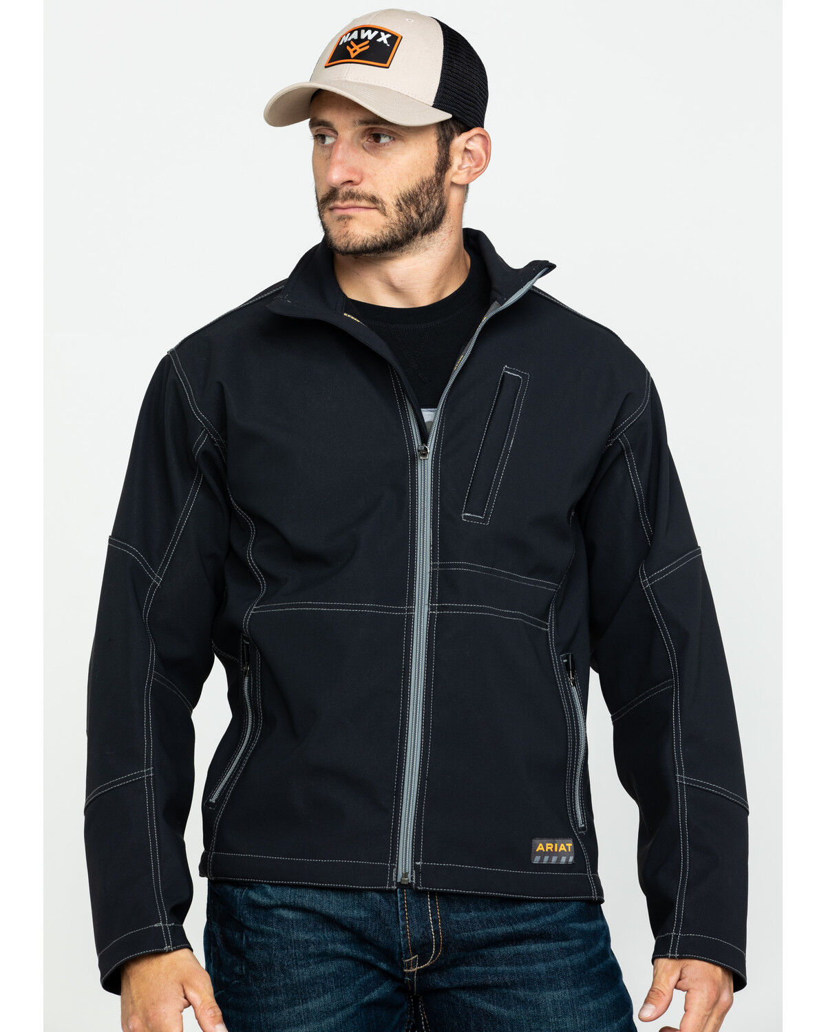 Black Details about   Ariat Men's Big and Tall Canvas Softshell Jacket  Small 