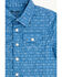 Image #2 - Wrangler Infant Boys' Boot Barn Exclusive Horseshoe Print Short Sleeve Snap Onesie, Blue, hi-res