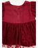 Image #2 - Yura Infant Girls' Tutu Long Sleeve Onesie, Burgundy, hi-res