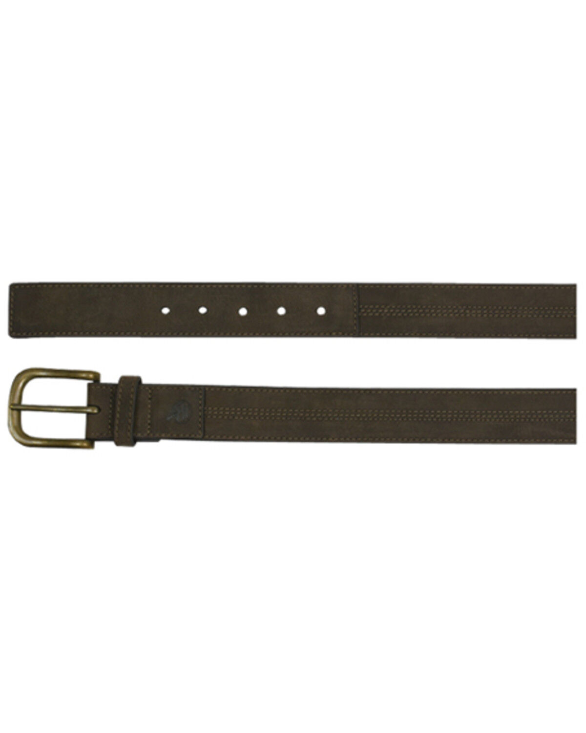 Image #1 - Georgia Boot Men's Center Double Stitch Belt, Brown, hi-res
