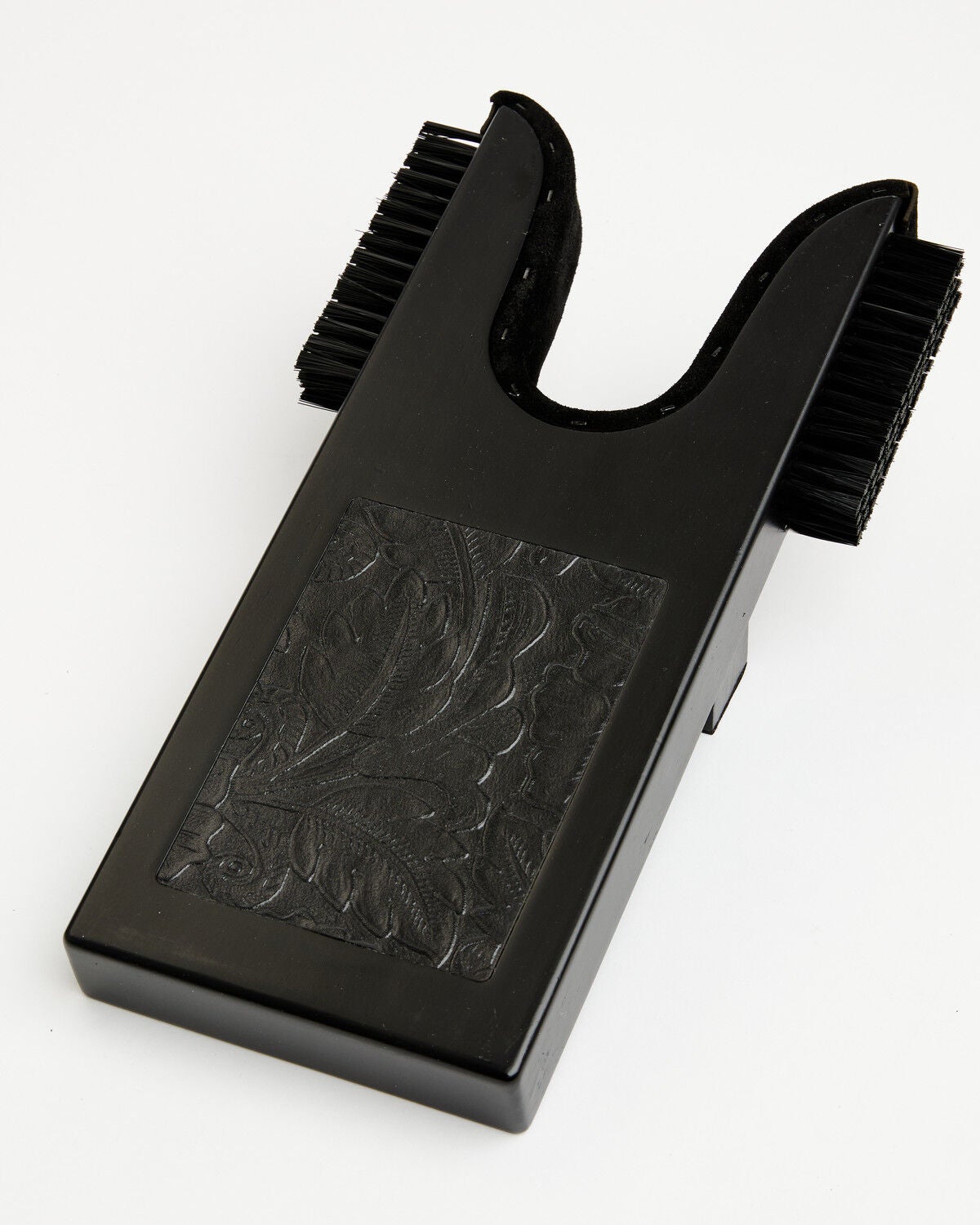 Boot Barn Floral Tooled Boot Jack with Scrubber, Black, hi-res