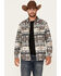 Image #1 - Moonshine Spirit Men's Gun Shop Southwestern Print Long Sleeve Snap Flannel Shirt, Tan, hi-res