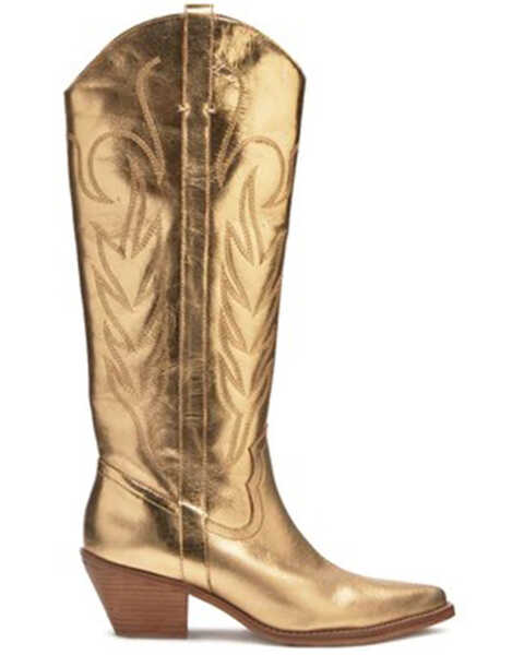 Image #2 - Coconuts by Matisse Women's Agency Western Boots - Snip Toe, Gold, hi-res