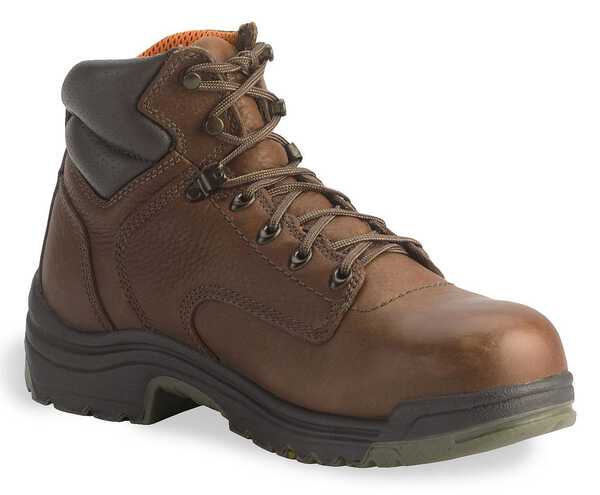 Image #1 - Timberland Pro Men's 6" TiTAN Boots - Composite Toe, Coffee, hi-res