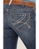 Ariat Women's R.E.A.L. Dark Wash Mid Rise Everlee Stretch Straight Jeans, Dark Wash, hi-res