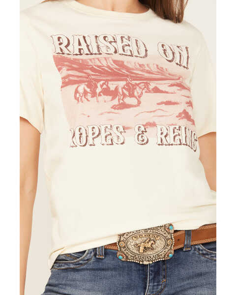Image #3 - Shyanne Women's Raised On Ropes Short Sleeve Graphic Tee, Cream, hi-res