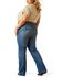 Image #1 - Ariat Women's Elaina Medium Wash High Rise Slim Trouser Stretch Denim Jeans - Plus, Medium Wash, hi-res