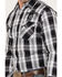 Image #3 - Ely Walker Men's Jack Daniel's Plaid Print Long Sleeve Snap Western Shirt, Black, hi-res