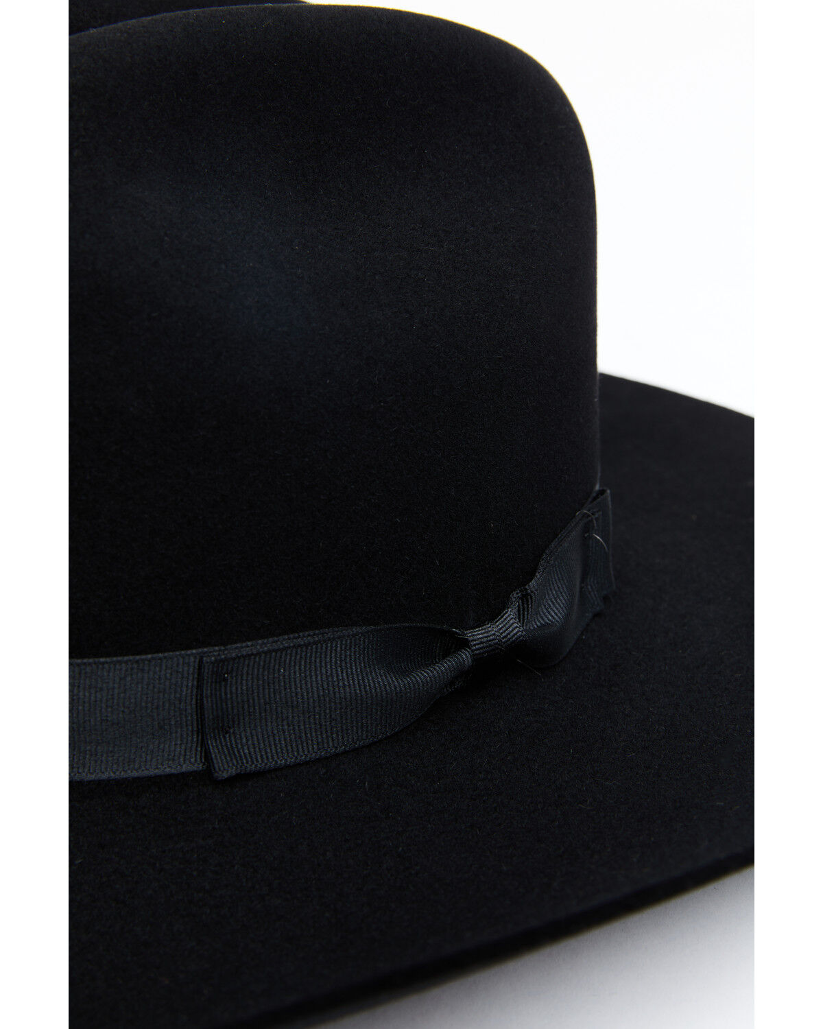 Image #2 - Serratelli Shovel Flange 8X Felt Cowboy Hat, Black, hi-res