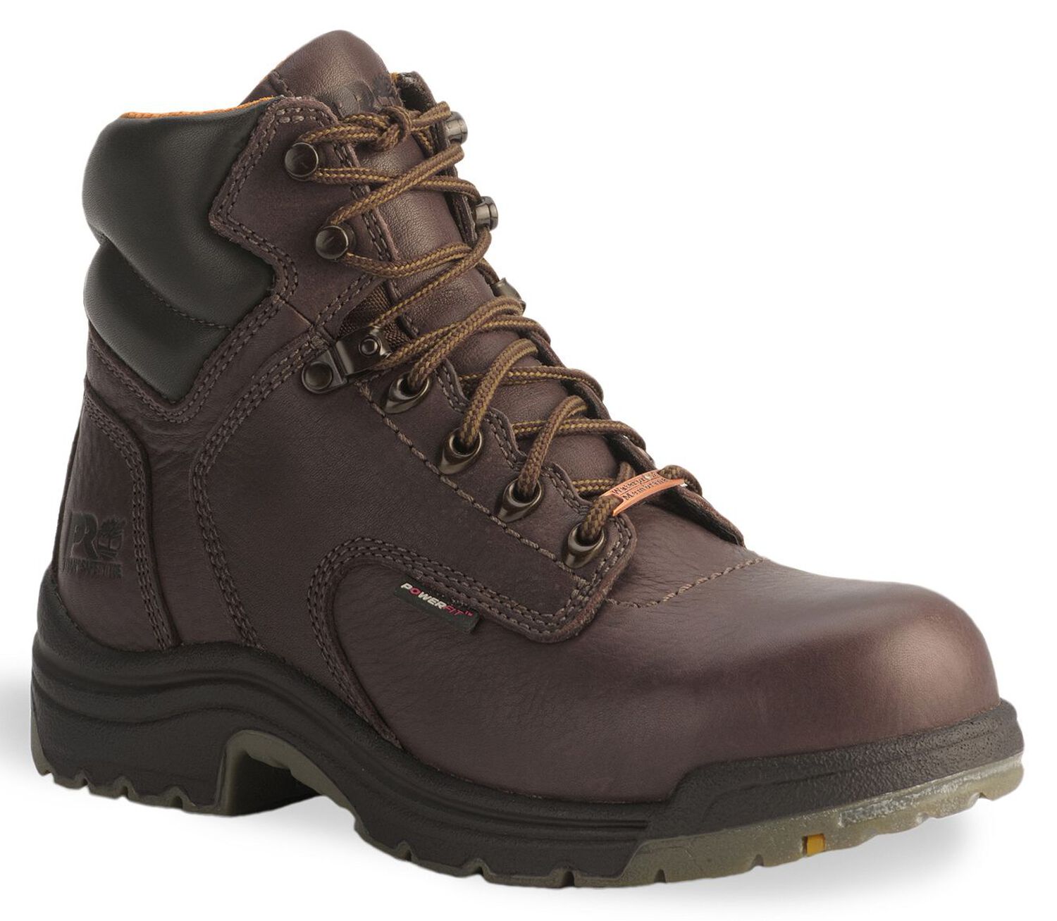 Image #1 - Timberland Pro 6" Titan Waterproof Boots - Safety Toe, Mocha, hi-res