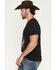 Image #2 - RANK 45&reg; Men's Rise To The Top Short Sleeve Graphic T-Shirt, Black, hi-res