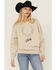 Image #1 - Youth in Revolt Women's Embroidered Lucky Crewneck Sweatshirt, Cream, hi-res