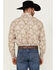 Image #4 - George Strait Wrangler Men's Floral Print Long Sleeve Pearl Snap Stretch Western Shirt , Sage, hi-res