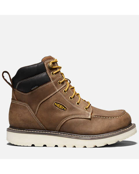 Keen Men's Cincinnati 6" Waterproof Boots - Round Toe, Brown, hi-res