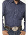Image #3 - Ely Walker Men's Paisley Print Long Sleeve Pearl Snap Western Shirt, Blue, hi-res