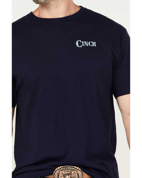 Image #3 - Cinch Men's Logo Short Sleeve Graphic T-Shirt, Navy, hi-res