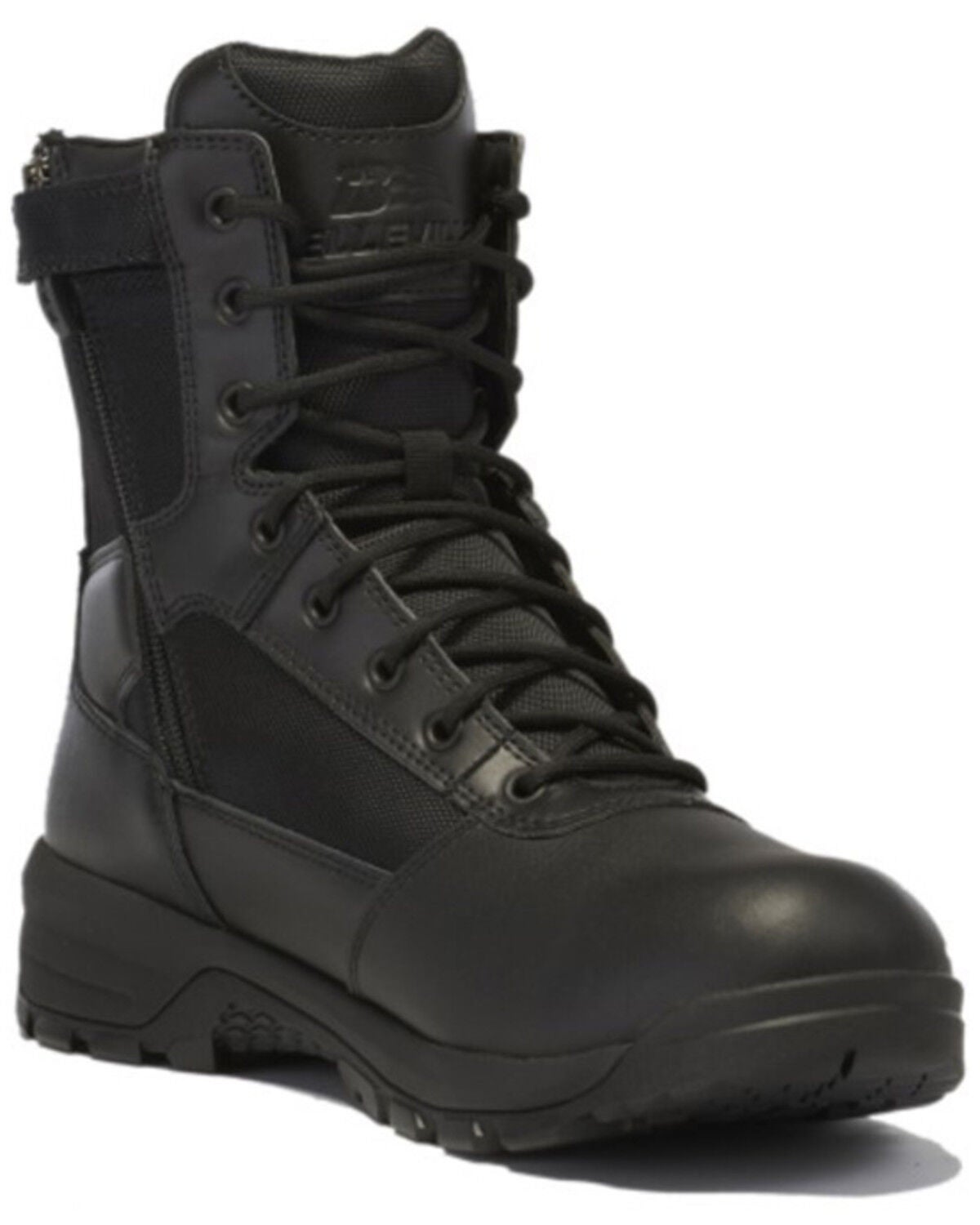 Belleville Men's 8" Spear Point Waterproof Side-Sip Tactical Boots - Composite Toe, Black, hi-res