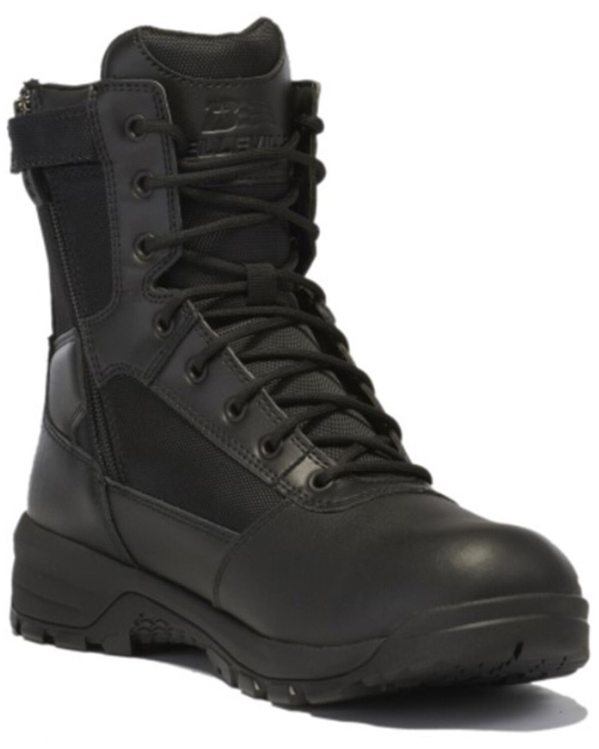 Image #1 - Belleville Men's 8" Spear Point Waterproof Side-Sip Tactical Boots - Composite Toe, Black, hi-res