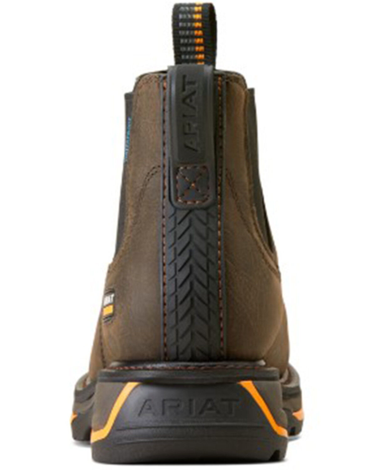 Image #3 - Ariat Men's Big Rig Waterproof Chelsea Work Boots - Soft Toe, Brown, hi-res