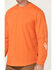 Image #3 - Hawx Men's Logo Long Sleeve Graphic Work T-Shirt, Orange, hi-res