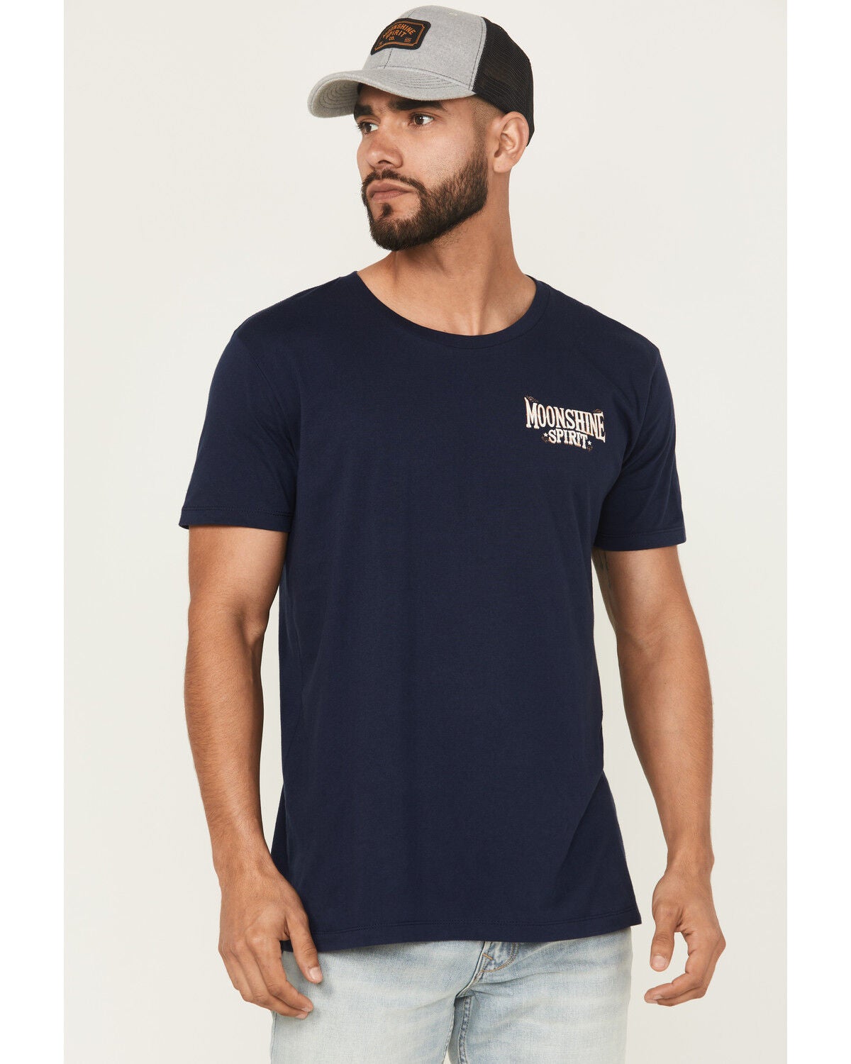 Image #2 - Moonshine Spirit&reg; Men's Moonlit Short Sleeve Graphic T-Shirt, Navy, hi-res