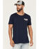 Image #2 - Moonshine Spirit&reg; Men's Moonlit Short Sleeve Graphic T-Shirt, Navy, hi-res