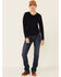 Image #4 - Ariat Women's FR Long Sleeve Polartec Top, Navy, hi-res