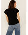 Image #4 - Scully Women's Cap Sleeve Peruvian Cotton Top, Black, hi-res