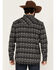 Image #4 - Moonshine Spirit Men's Smoke Signal Southwestern Striped Long Sleeve Snap Western Shirt, Grey, hi-res