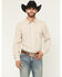 Image #1 - Cody James Men's Tanhue Plaid Print Long Sleeve Snap Western Shirt, Sand, hi-res