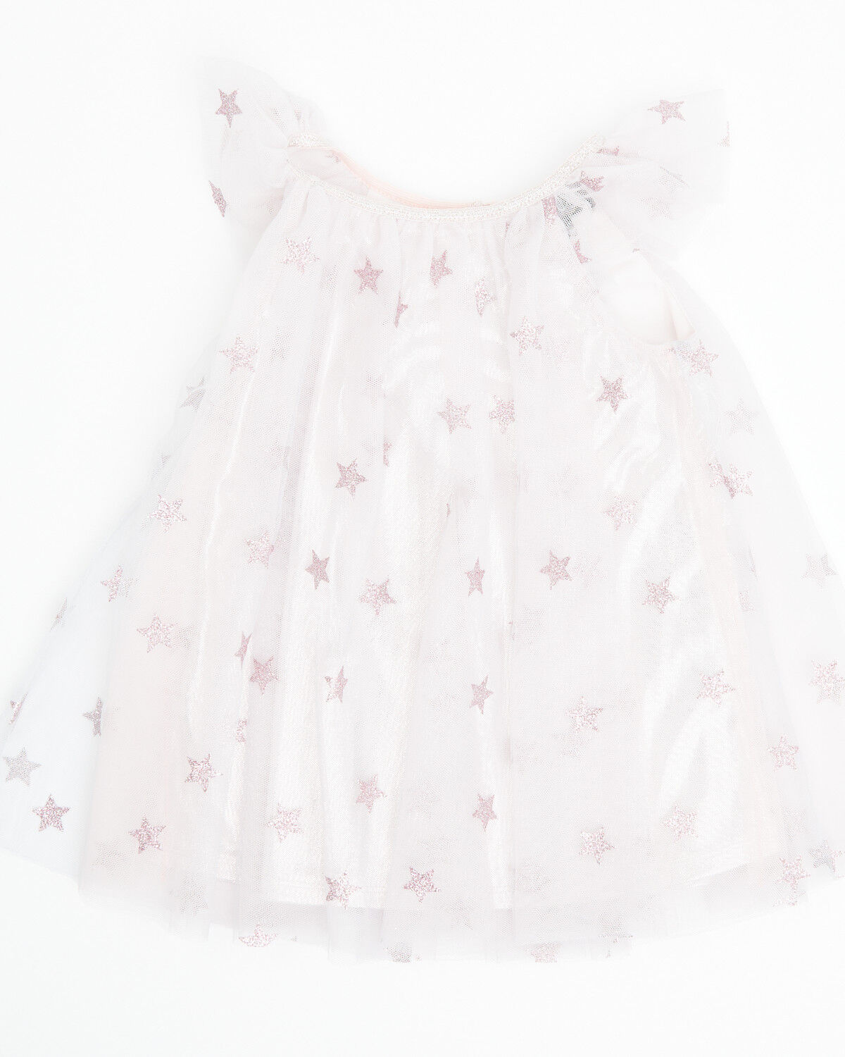 Image #1 - Sugar California Infant Girls' Star Tulle Dress, Purple, hi-res