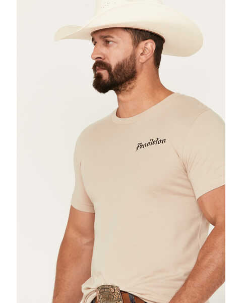 Image #2 - Pendleton Men's Vintage Buffalo Short Sleeve Graphic T-Shirt, Sand, hi-res