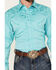 Image #3 - Scully Men's Gunfighter Tonal Embroidered Long Sleeve Snap Western Shirt, Turquoise, hi-res