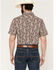 Image #4 - Cody James Men's Rusted Gate Paisley Print Short Sleeve Snap Western Shirt - Tall, Brown, hi-res