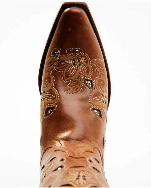 Image #6 - Shyanne Women's Cassia Sugar Mate Glitter Inlay Western Boots - Snip Toe , Brown, hi-res