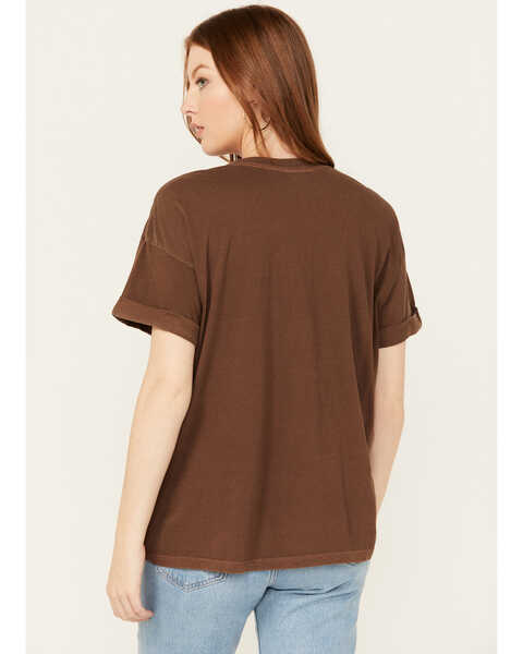 Image #4 - Girl Dangerous Women's Wild Western Soul Relaxed Short Sleeve Graphic Tee, Brown, hi-res