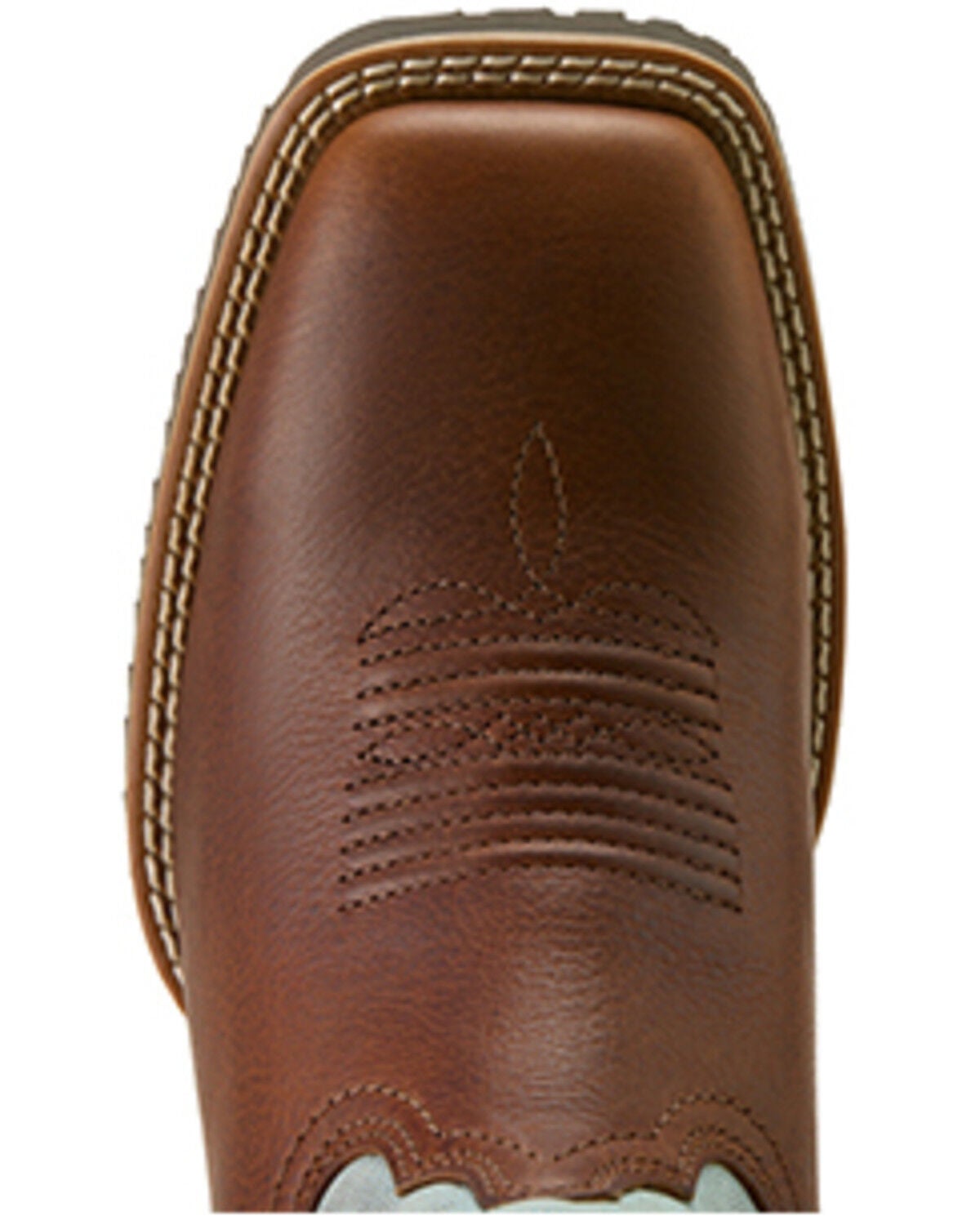 Image #4 - Ariat Women's Hybrid Ranchwork Performance Western Boots - Broad Square Toe, Silver, hi-res