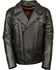 Image #1 - Milwaukee Leather Men's Utility Vented Cruiser Jacket - Tall, Black, hi-res