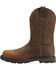 Ariat Men's Groundbreaker Pull On Work Boots - Steel Toe, Brown, hi-res