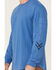 Image #3 - Hawx Men's Logo Long Sleeve Graphic Work T-Shirt, Bright Blue, hi-res
