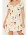 Image #3 - Rosabelle Honey Women's Boot Barn Exclusive Western Conversation Print Short Sleeve Mini Dress, White, hi-res
