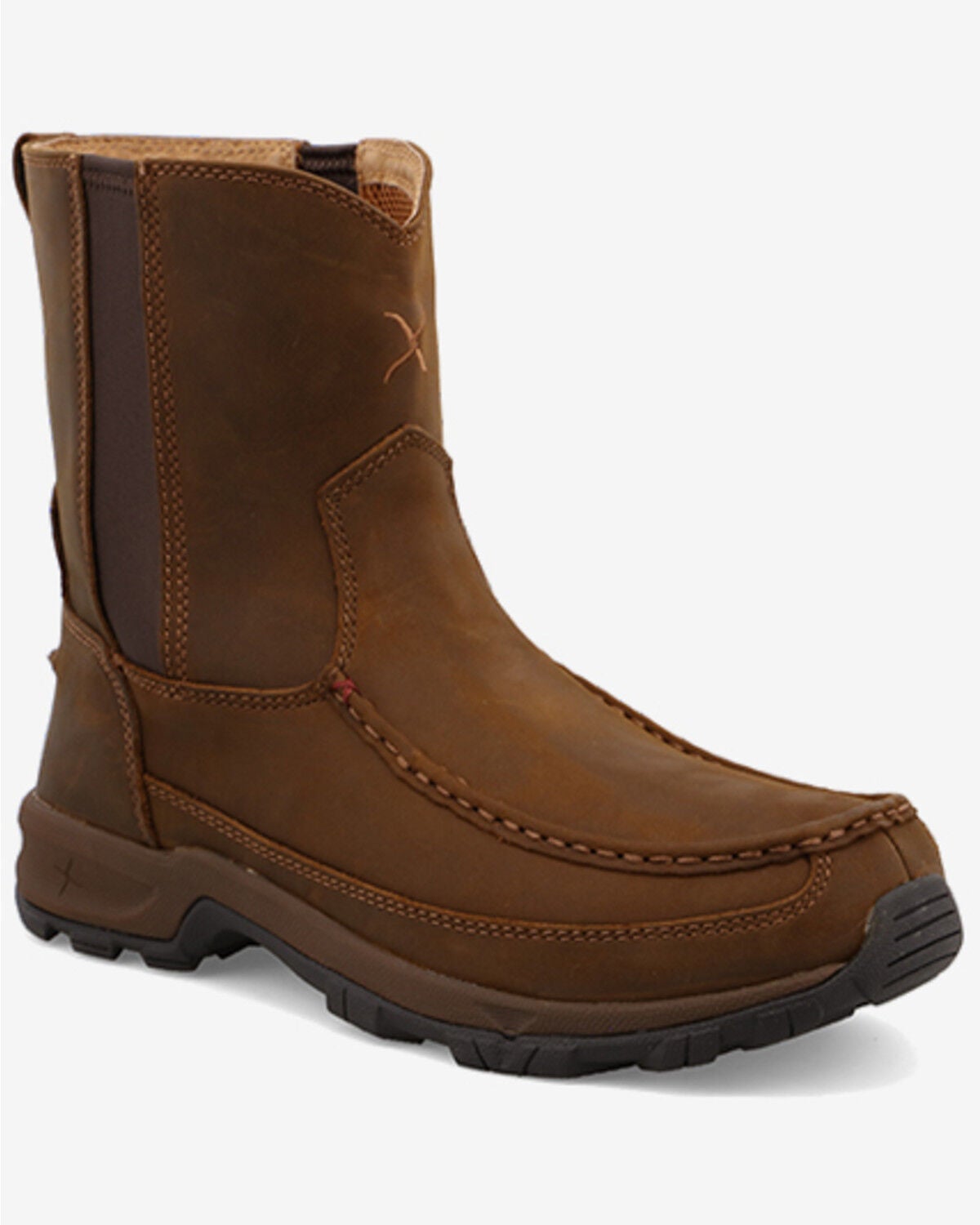 Twisted X Men's Pull On Hiker Boots - Soft Toe, Brown, hi-res