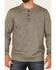 Moonshine Spirit Men's Light Brown Upper Lodge Long Sleeve Henley Pocket T-Shirt, Brown, hi-res