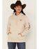 Image #1 - Ariat Women's Embroidered Logo Hoodie, Tan, hi-res