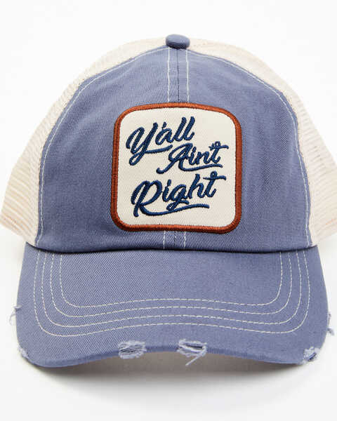 Idyllwind Women's Y'all Ain't Right Baseball Hat, Blue, hi-res