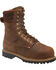 Carolina Men's 8" Waterproof Insulated Internal Met Guard Boots - Composite Toe, Brown, hi-res