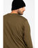 Image #2 - Hawx Men's Olive Long Sleeve Work Pocket T-Shirt - Tall , Olive, hi-res