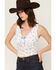Image #2 - Ash & Violet Women's Floral Lace Tank, Ivory, hi-res