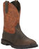 Ariat Men's Groundbreaker Work Boots - Steel Toe, Brown, hi-res